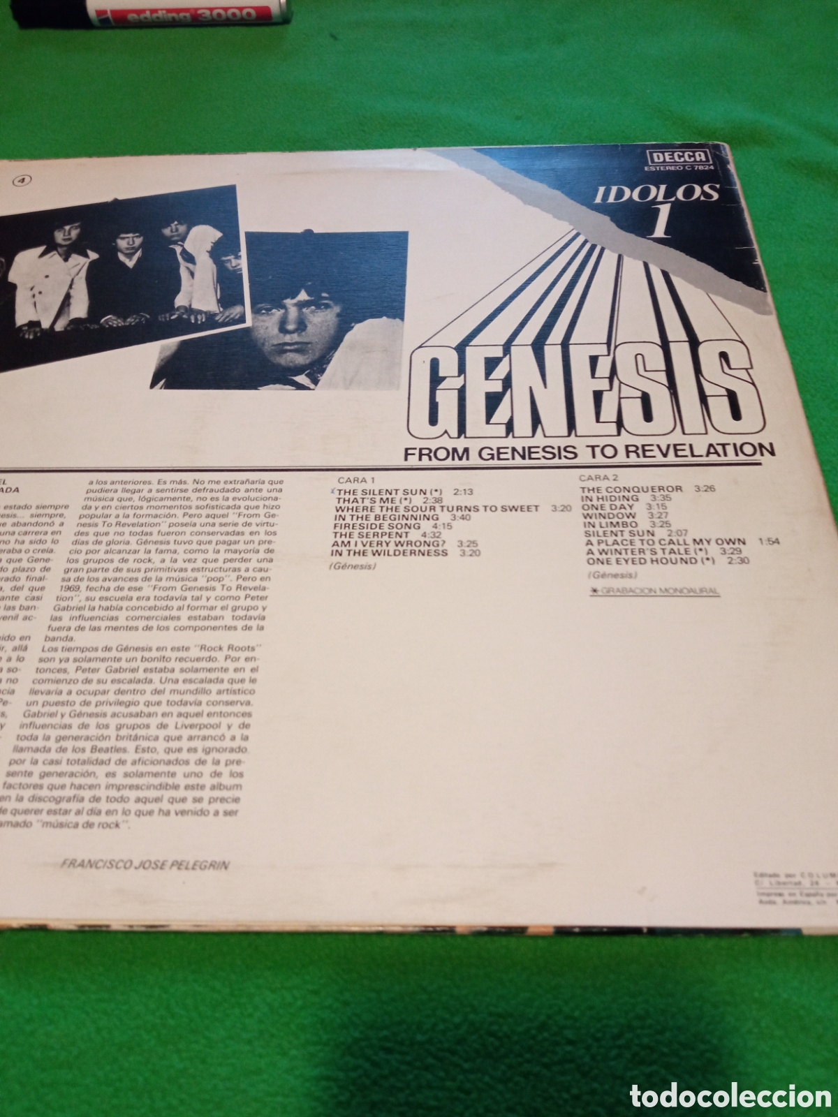 Discos de vinilo: G&eacute;nesis - From G&eacute;nesis to revelation. - Foto 2