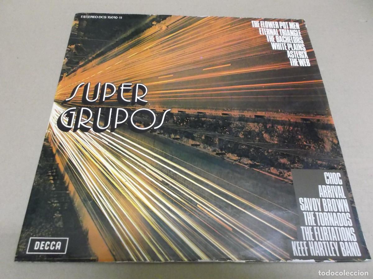 Discos de vinilo: SUPER GRUPOS (LP) (VER FOTO CONTENIDO COMPLETO) A&Ntilde;O 1971 - DOBLE DISCO PORTADA ABIERTA