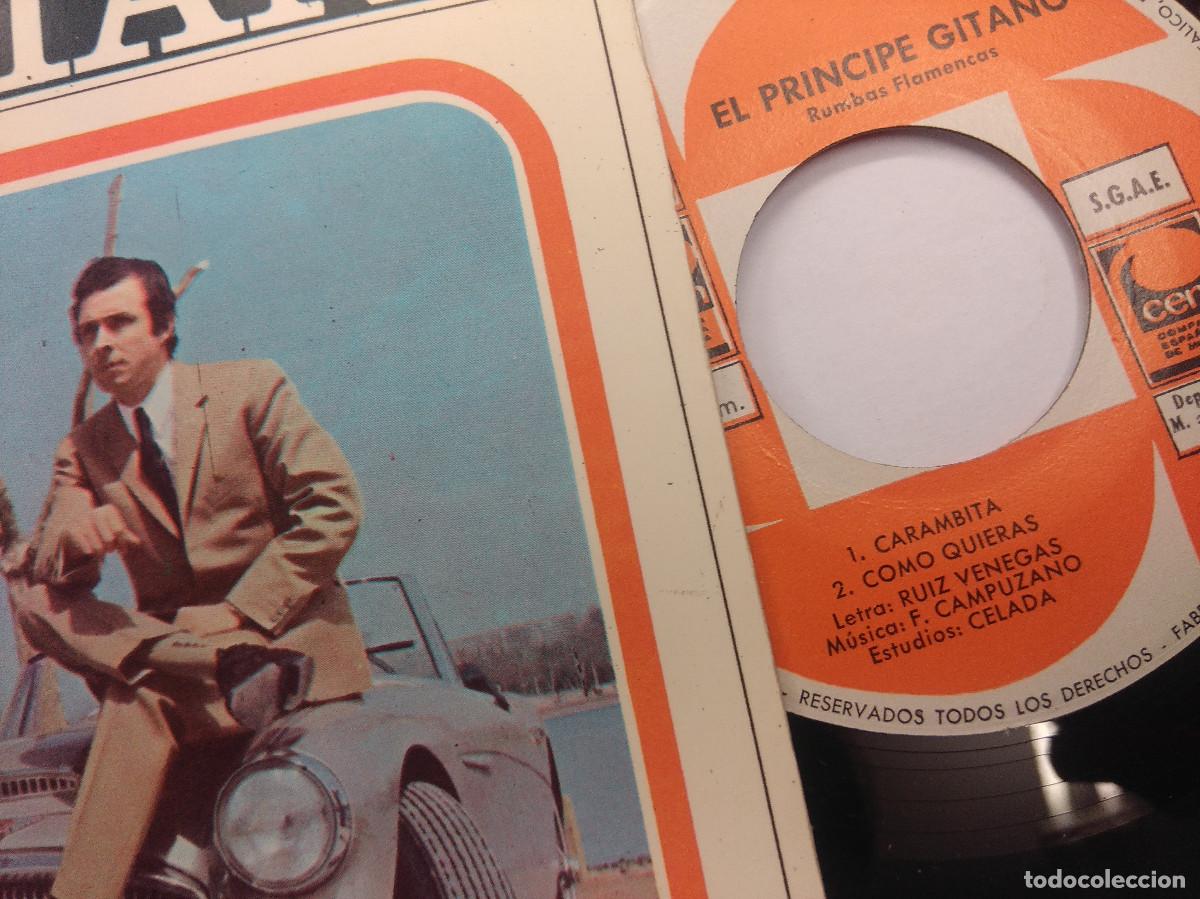 Discos de vinilo: EL PRINCIPE GITANO/CARAMBITA/SINGLE. - Foto 2