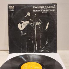 Discos de vinilo: FACUNDO CABRAL / PALACIO DE BELLAS ARTES VOL. 2 / LP-RCA VICTOR-1973 / MBC. ***/***