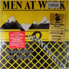 Discos de vinilo: MEN AT WORK ‎- BUSINESS AS USUAL - LP US 1982 - COLUMBIA ‎FC 37978. Lote 375610829