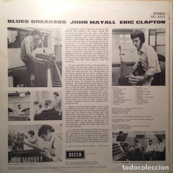 Discos de vinilo: John Mayall With Eric Clapton &lrm;&ndash; Blues Breakers - Foto 2