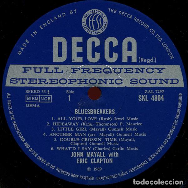 Discos de vinilo: John Mayall With Eric Clapton &lrm;&ndash; Blues Breakers - Foto 3