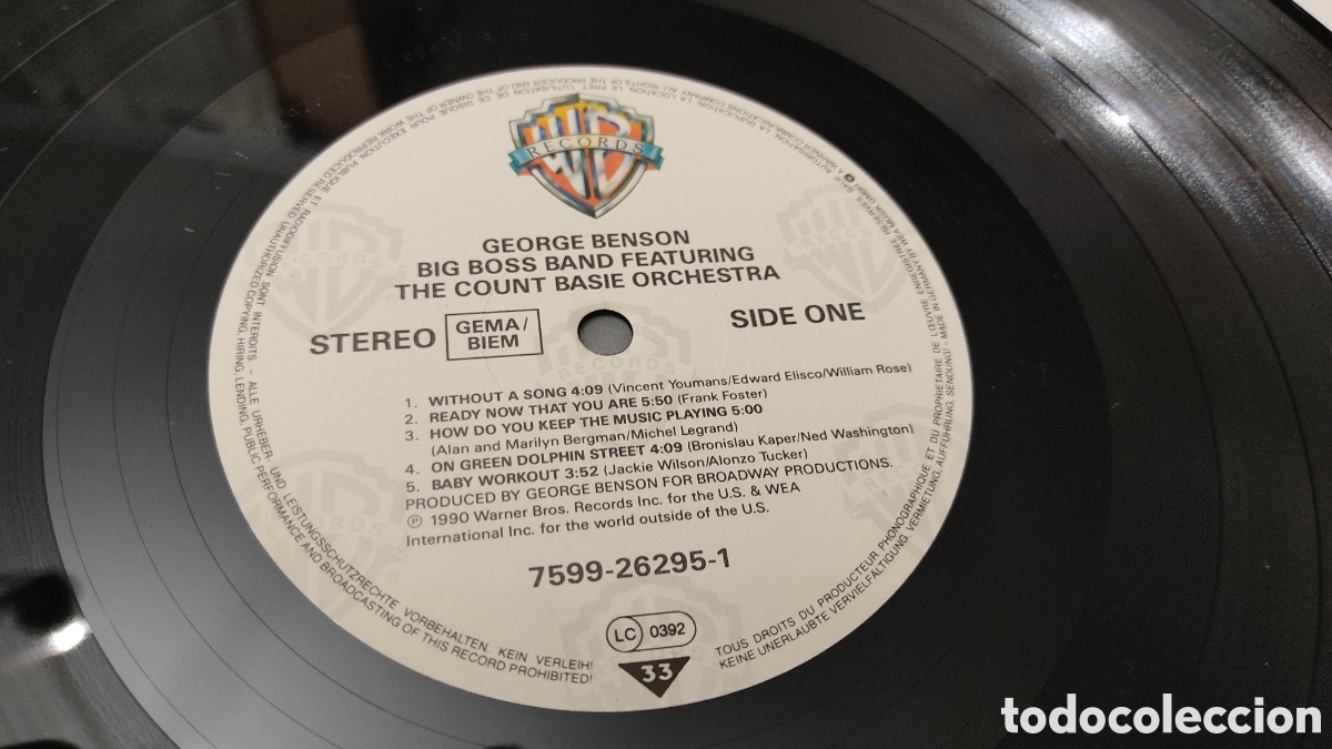 Discos de vinilo: Disco vinilo LP de George Benson &rdquo; Big Boss Band &rdquo; Featuring The Count Basic Orchestra - Foto 4
