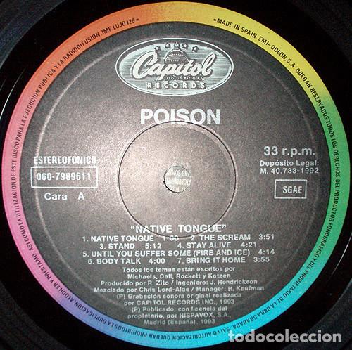 Discos de vinilo: Poison - Native Tongue - Foto 3