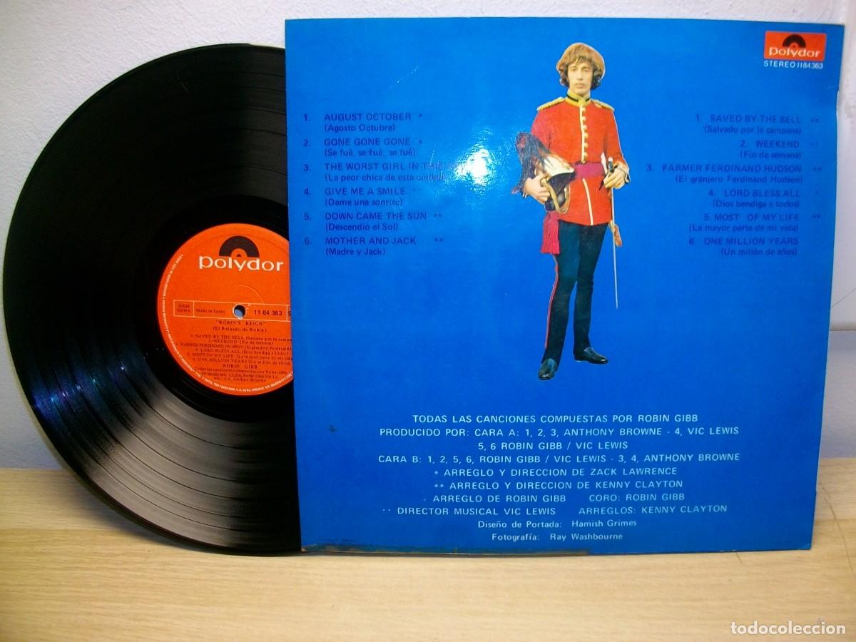 Discos de vinilo: ROBIN GIBB ROBINS REIGN LP - Foto 2