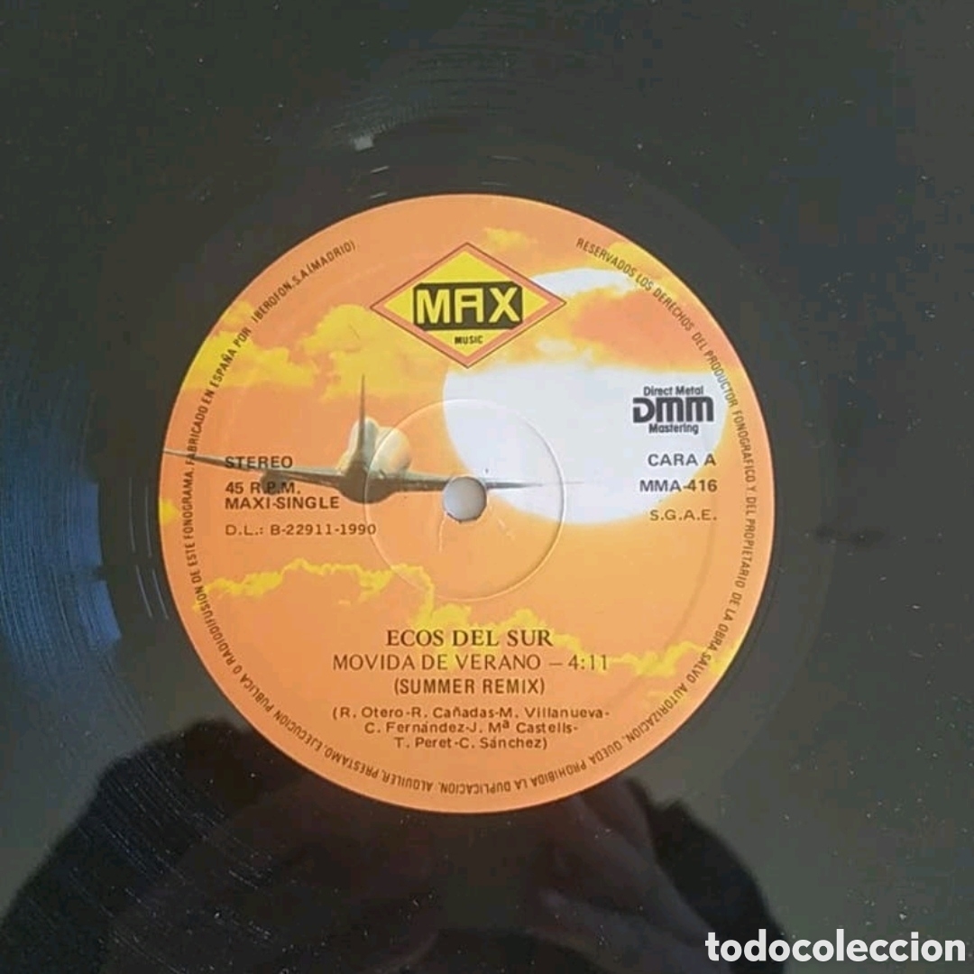 Discos de vinilo: Maxi single Ecos del sur, movida de verano - Foto 3