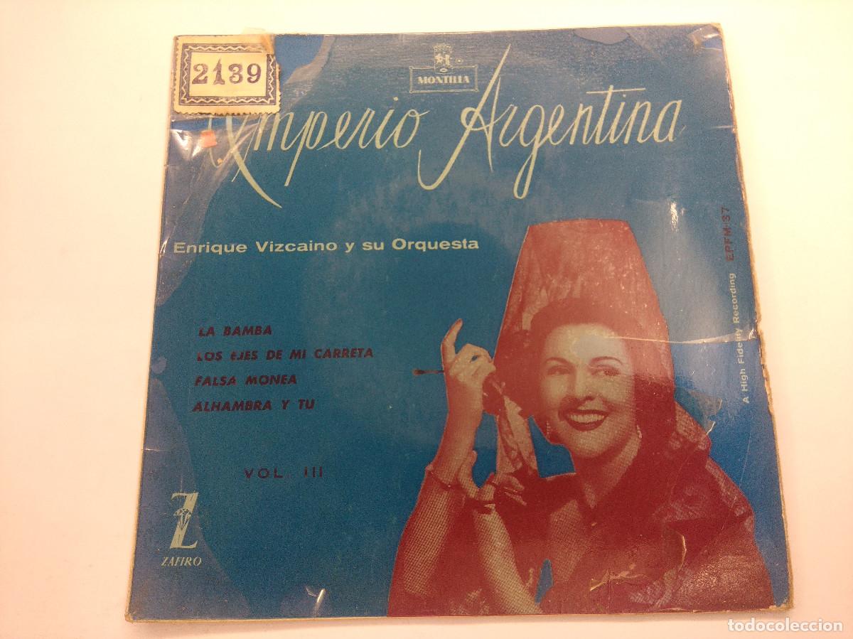Discos de vinilo: IMPERIO ARGENTINA/LA BAMBA/SINGLE. - Foto 1
