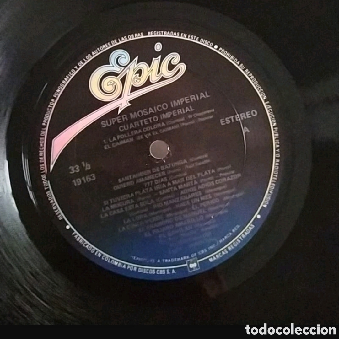 Discos de vinilo: Lp Cuarteto Imperial. Supermosaico Imperial - Foto 3