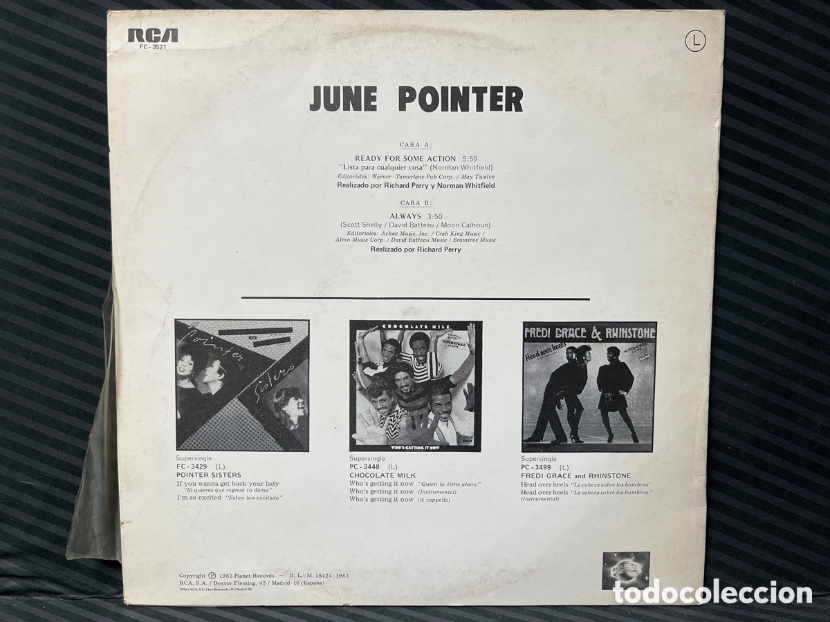 Discos de vinilo: June Pointer - Ready For Some Action (12&rdquo;) - Foto 2
