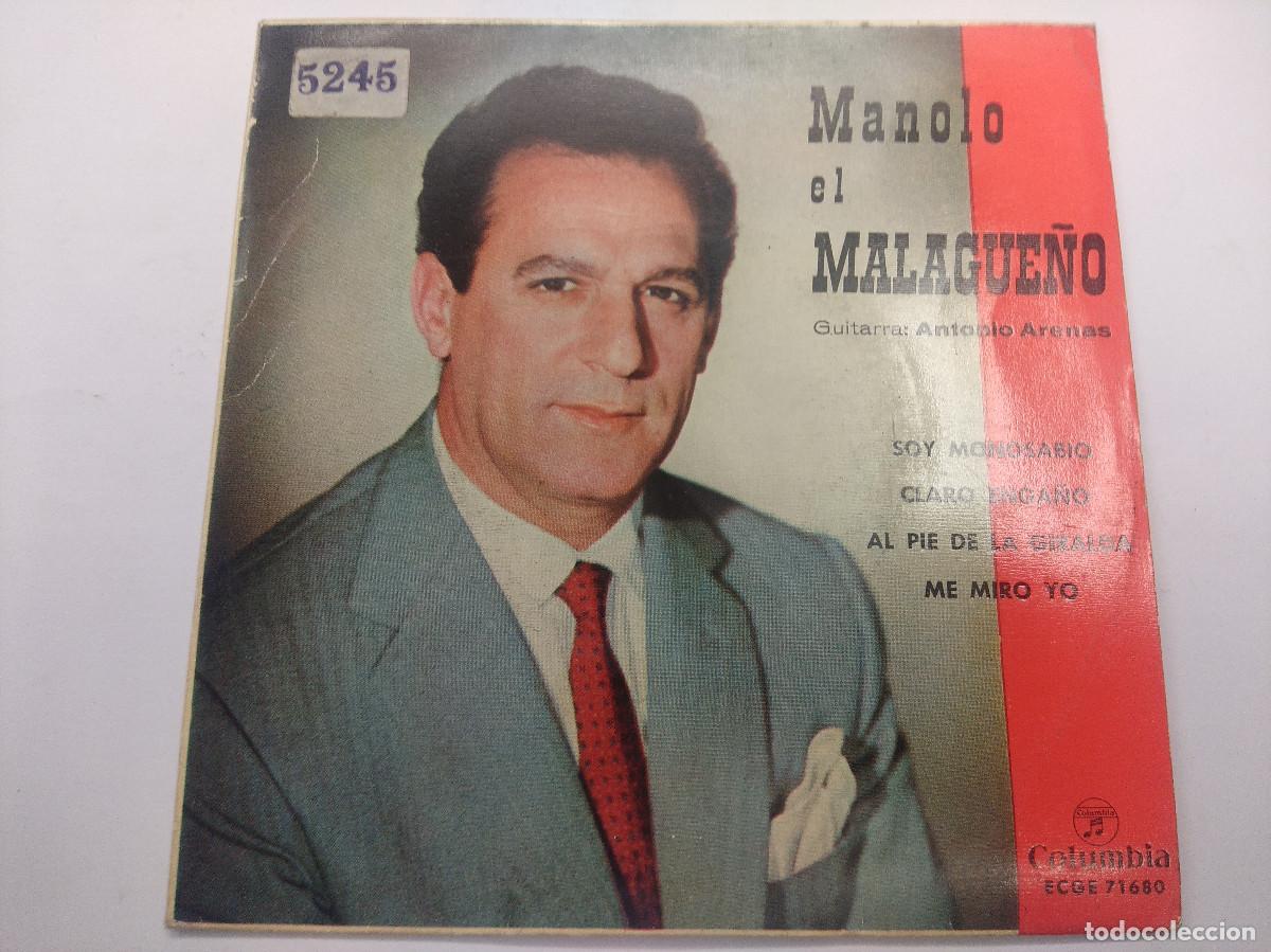 Discos de vinilo: MANOLO EL MALAGUE&Ntilde;O/SOY MONOSABIO/SINGLE. - Foto 1