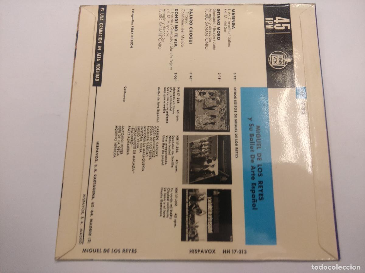 Discos de vinilo: MIGUEL DE LOS REYES/MARINGA/SINGLE. - Foto 3