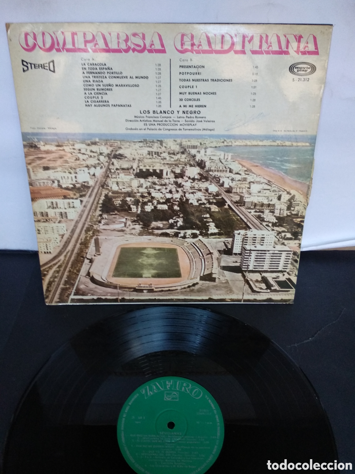 Discos de vinilo: COMPARSA GADITANA, SPAIN, ZAFIRO, 1970 - Foto 2