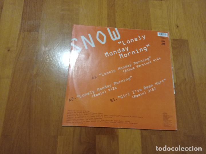 Discos de vinilo: Snow-lonely monday morning.maxi - Foto 2