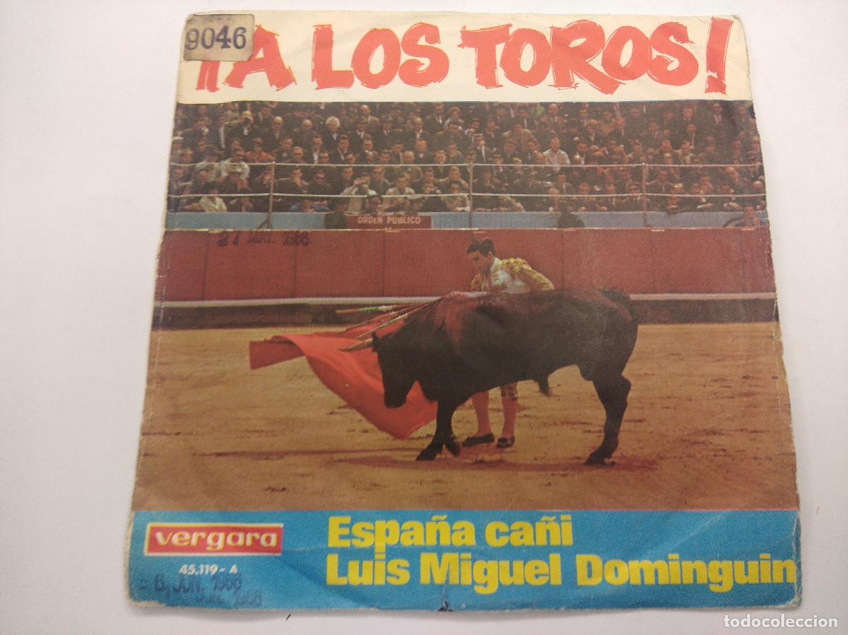 Discos de vinilo: LUIS MIGUEL DOMINGUIN/ESPA&Ntilde;A CA&Ntilde;I/SINGLE. - Foto 1