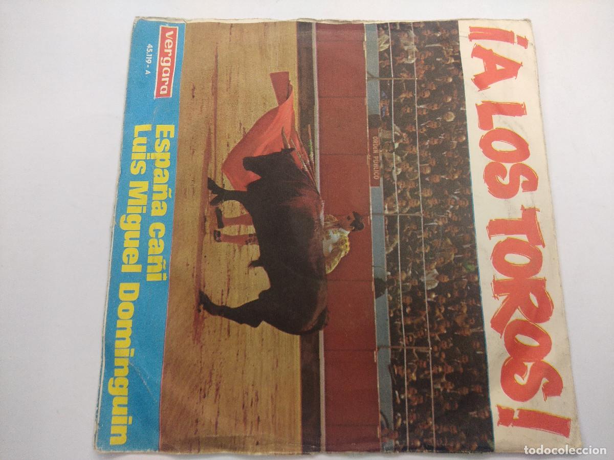 Discos de vinilo: LUIS MIGUEL DOMINGUIN/ESPA&Ntilde;A CA&Ntilde;I/SINGLE. - Foto 3