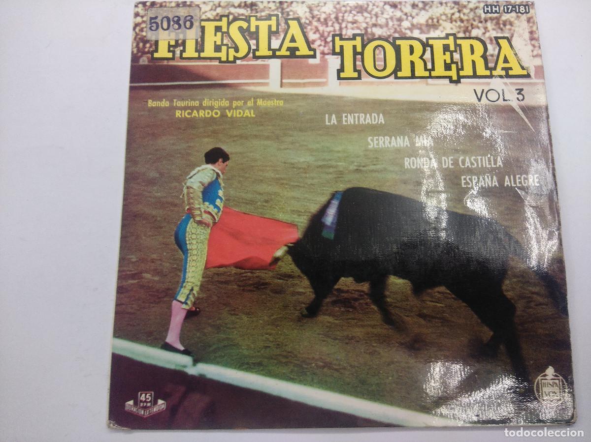 Discos de vinilo: RICARDO VIDAL/FIESTA TORERA/SINGLE. - Foto 1