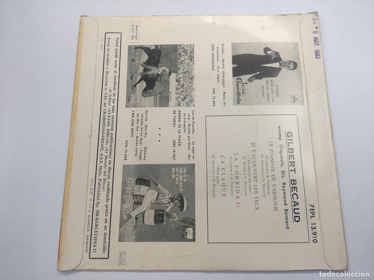 Discos de vinilo: GILBERT BECAUD/LA CORRIDA/SINGLE. - Foto 3
