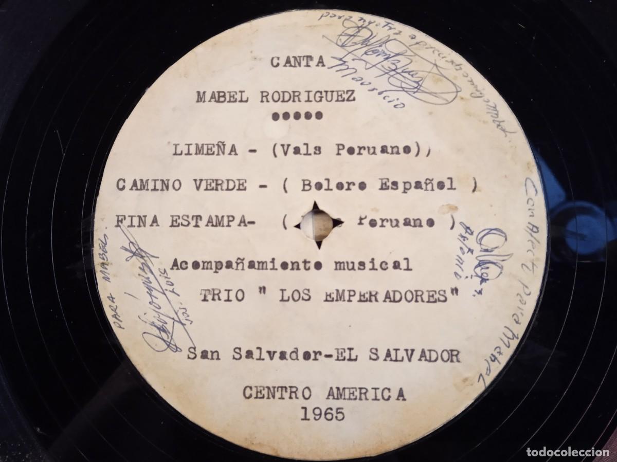 Disques de vinyle: MABEL RODRIGUEZ CON EL TR&Iacute;O LOS EMPERADORES- LP EL SALVADOR. INCUNABLE