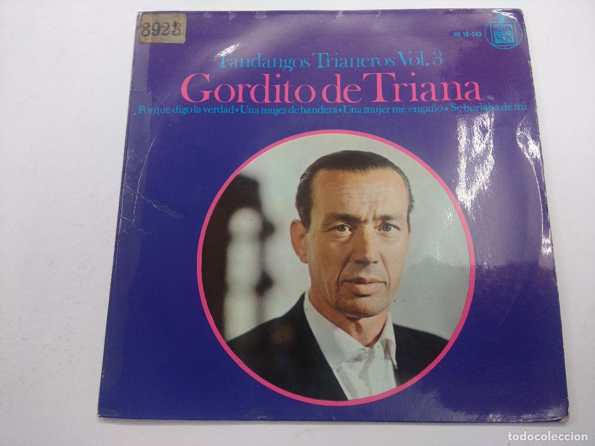 Discos de vinilo: FANDANGOS/GORDITO DE TRIANA/SINGLE. - Foto 1