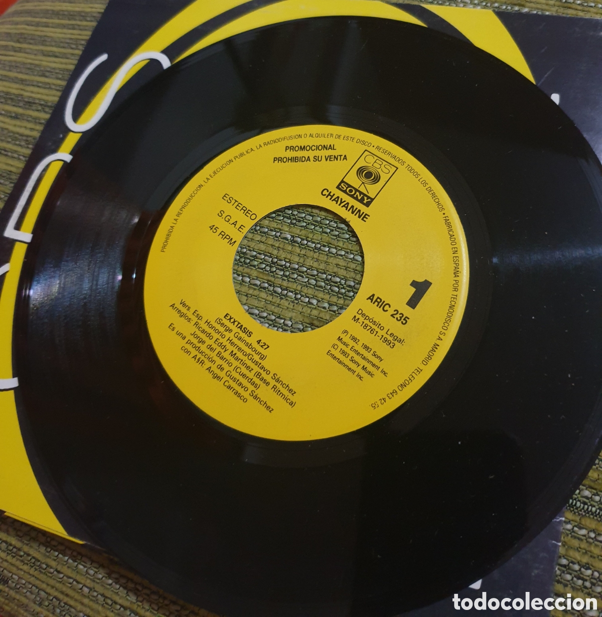 Discos de vinilo: Chayanne - extasis. Promoci&oacute;n - Foto 2