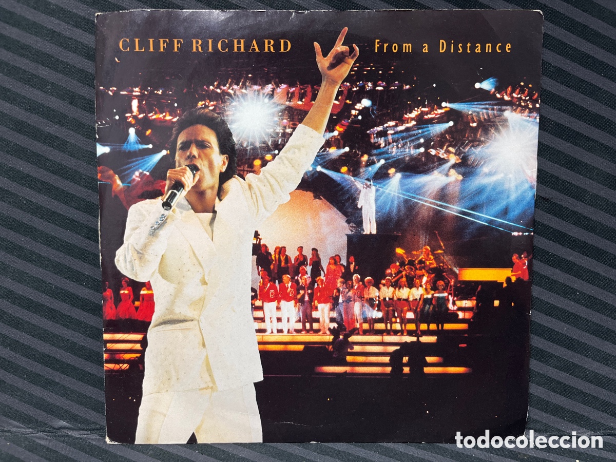 Discos de vinilo: Cliff Richard - From A Distance (7&rdquo;, Single) - Foto 1