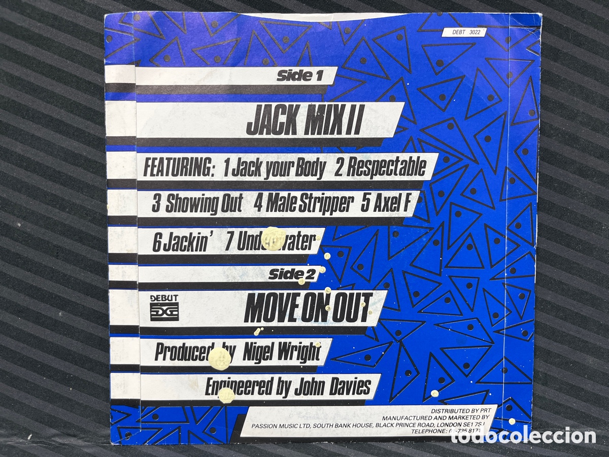Discos de vinilo: Mirage - Jack Mix II (7&rdquo;, Single, P/Mixed) Ed. UK - Foto 2