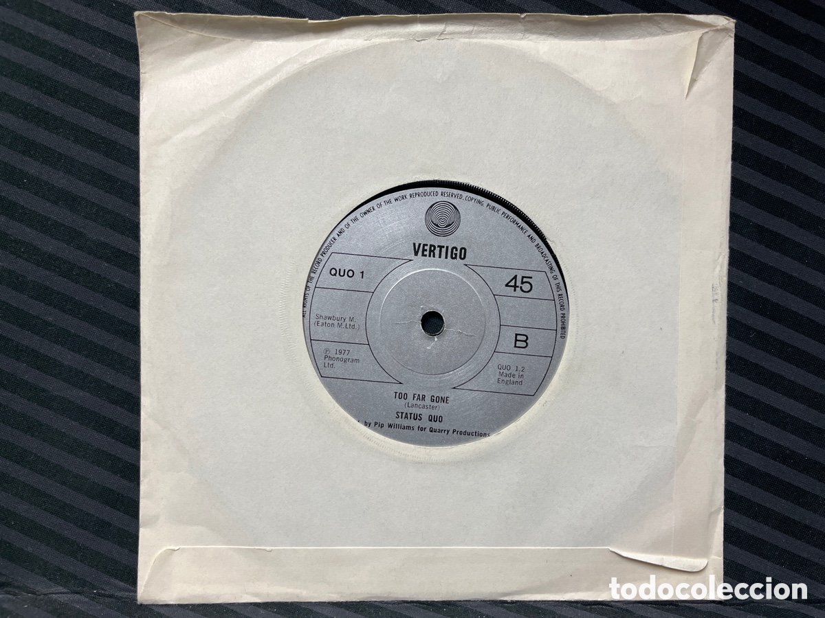 Discos de vinilo: Status Quo - Again And Again (7&rdquo;, Single) Ed. UK - Foto 2