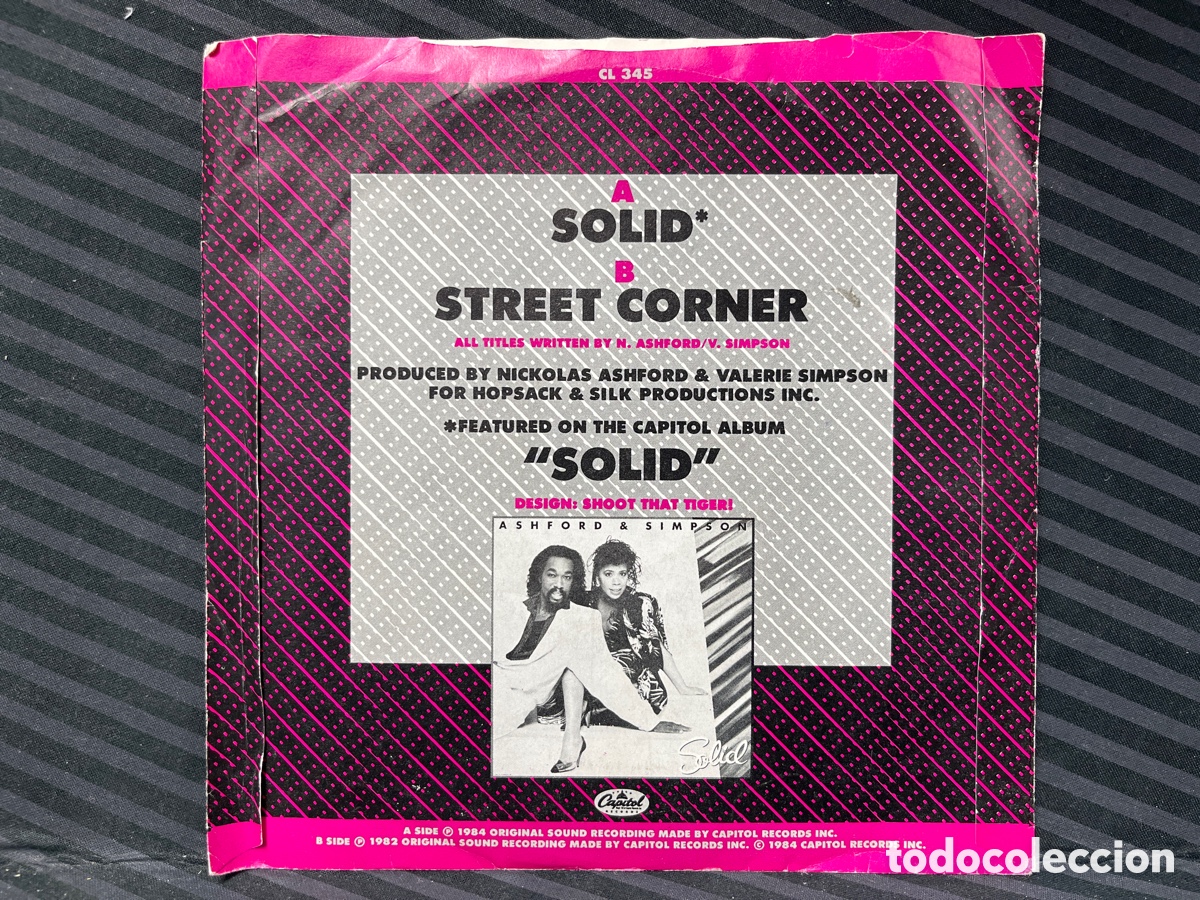 Discos de vinilo: Ashford & Simpson - Solid (7&rdquo;, Single) Ed. UK - Foto 2