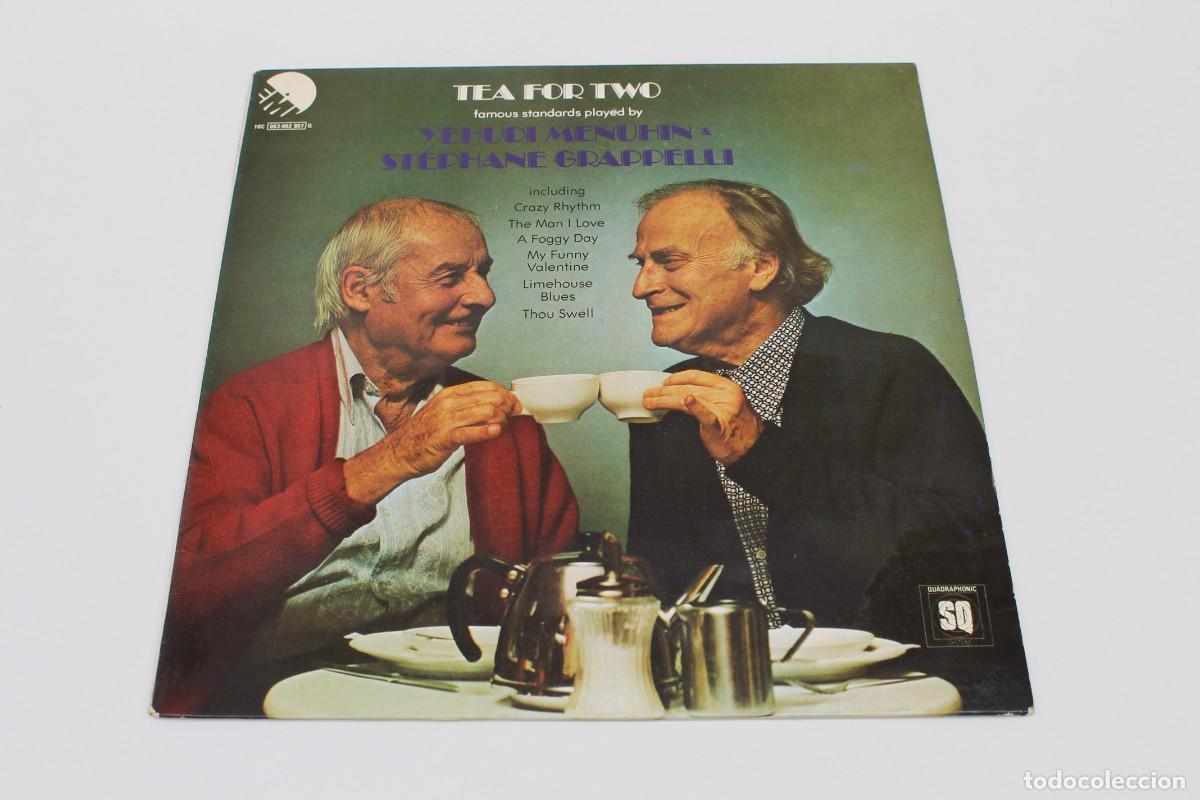Discos de vinilo: LP - YEHUDI MENUHIN & STEPHANE GRAPPELLI - TEA FOR TWO - 1978 - Foto 1