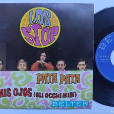Discos de vinilo: LOS STOP - 45 SPAIN - MINT * PATA PATA / MIS OJOS ( GLI OCCHI MIEI ) * 1967. Lote 376019759