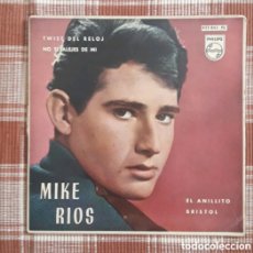 Discos de vinilo: EP MIKE RIOS (MIGUEL RIOS). TWIST DEL RELOJ, NO TE ALEJES DE MÍ, EL ANILLITO, BRISTOL.. Lote 376028674