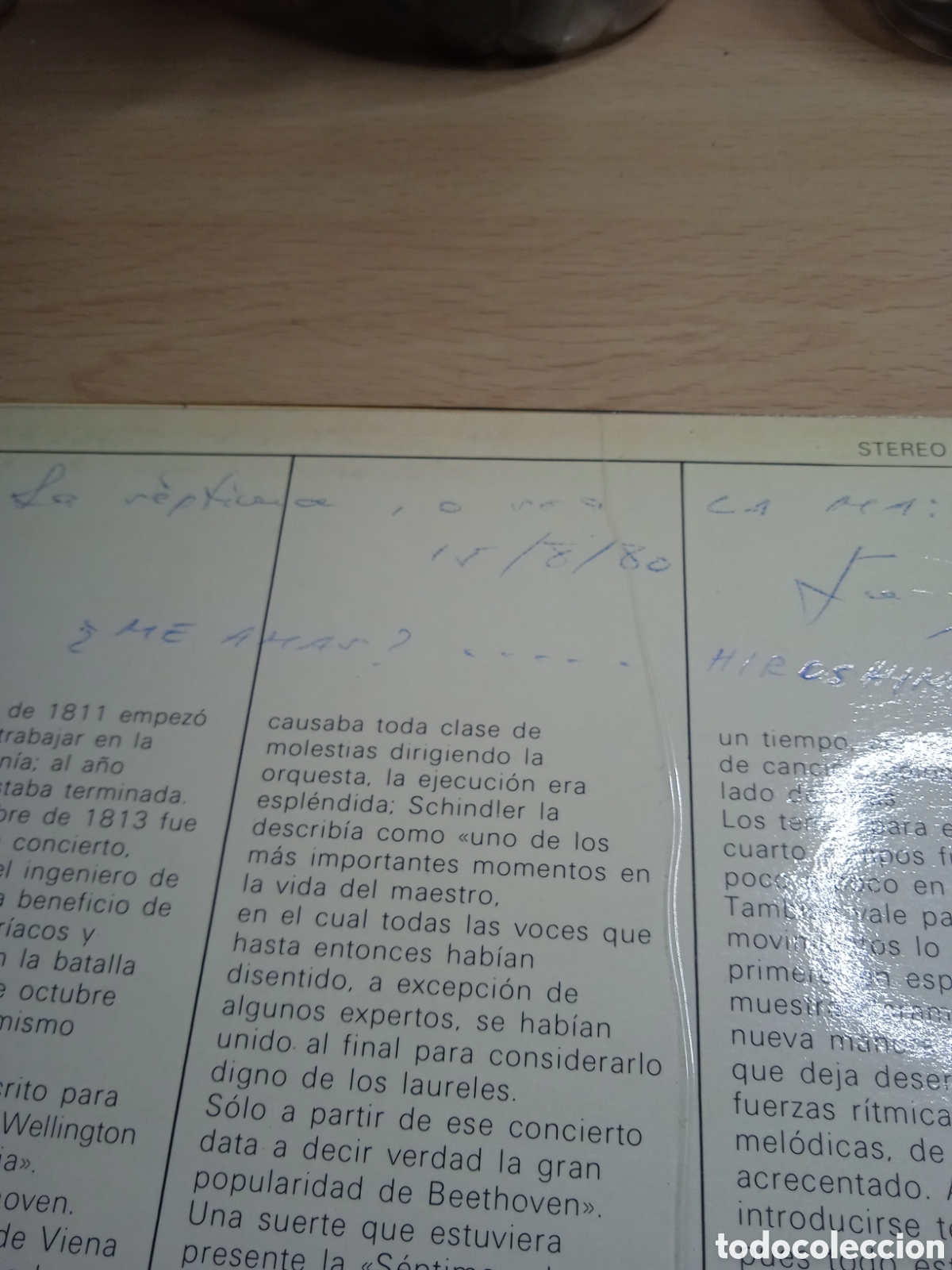 Discos de vinilo: LP Beethoven sinf&oacute;nia N7.karajan. - Foto 3