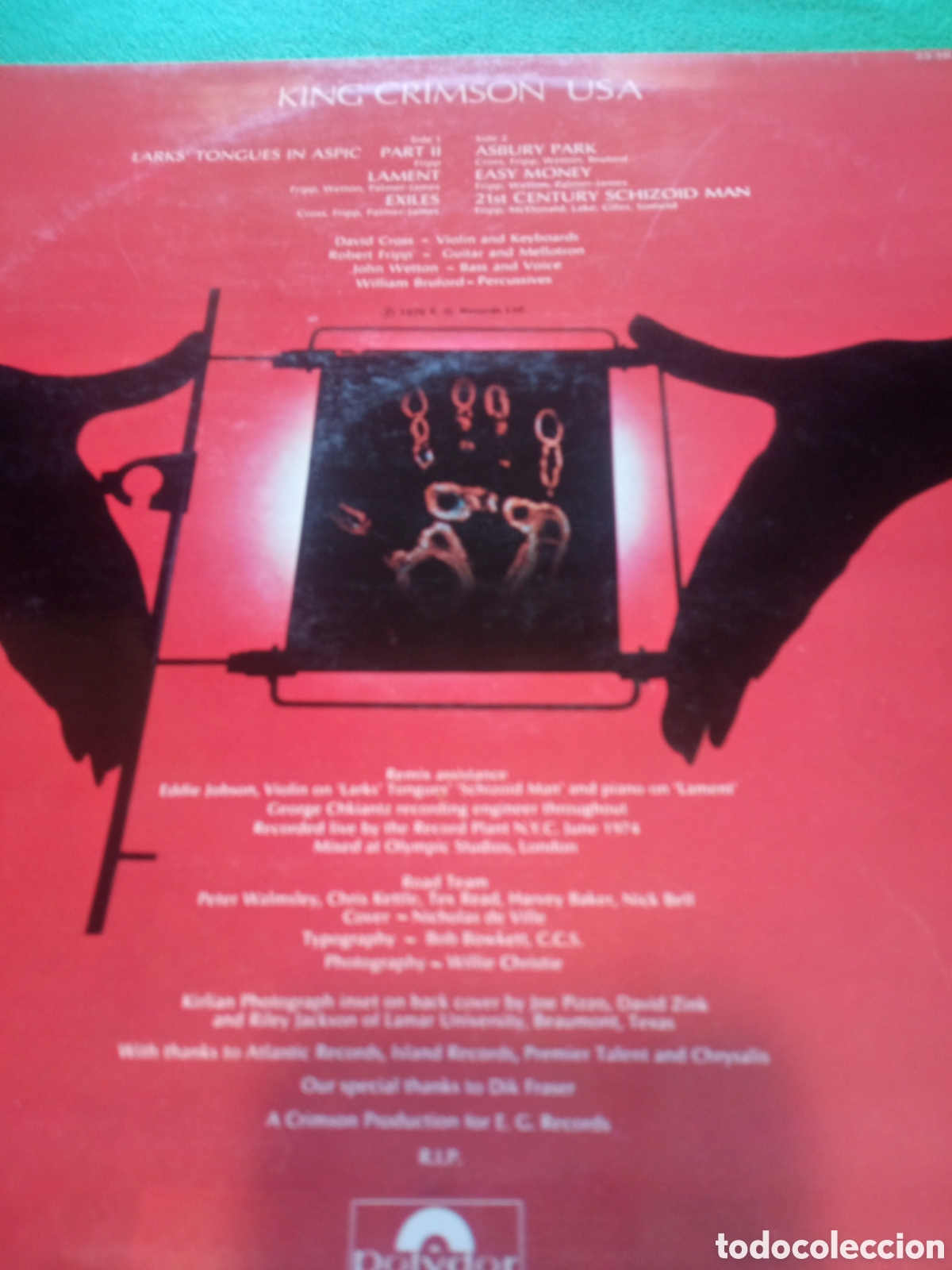 Discos de vinilo: King Crimson - U.S.A. - Foto 2