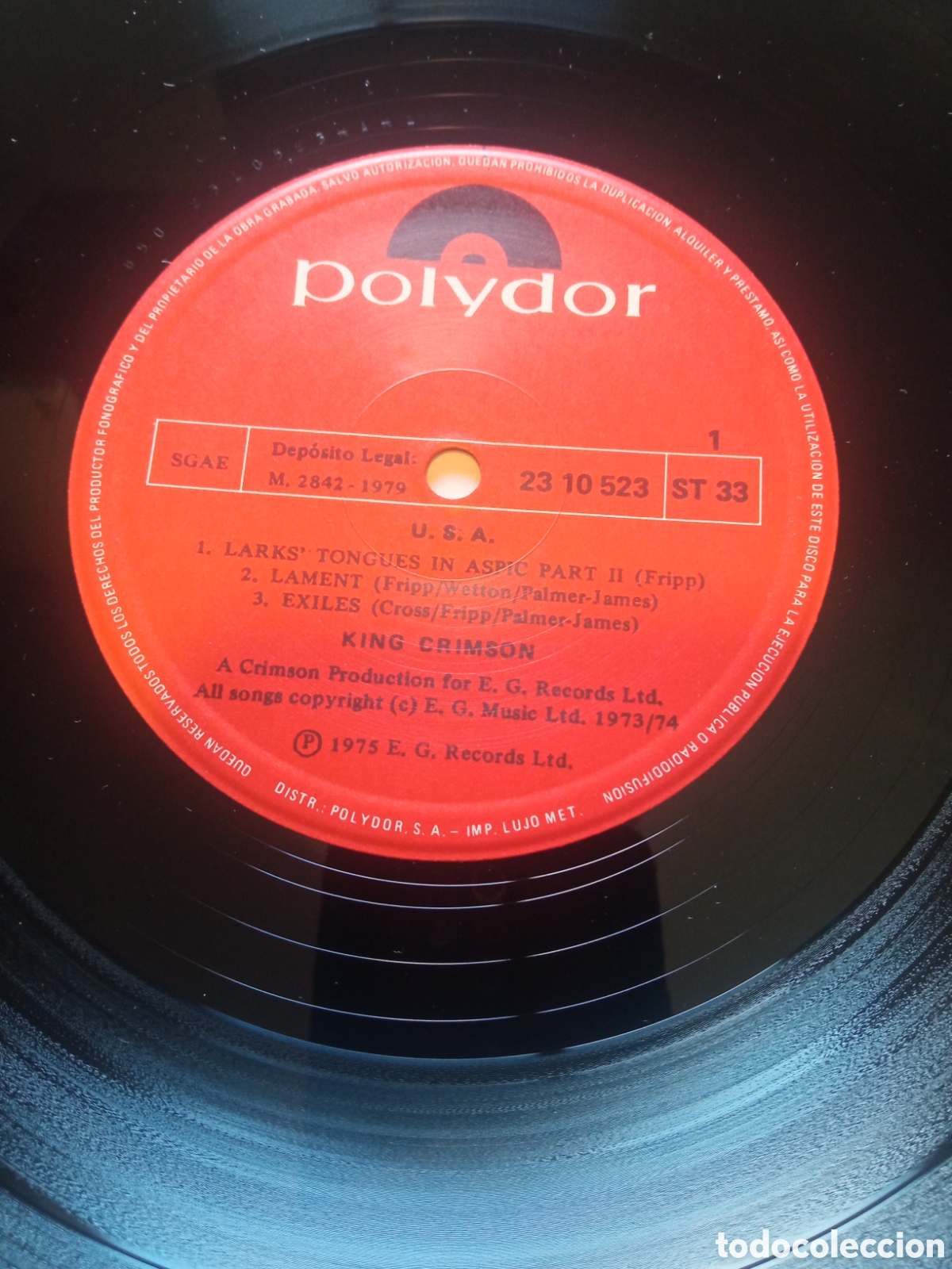 Discos de vinilo: King Crimson - U.S.A. - Foto 4