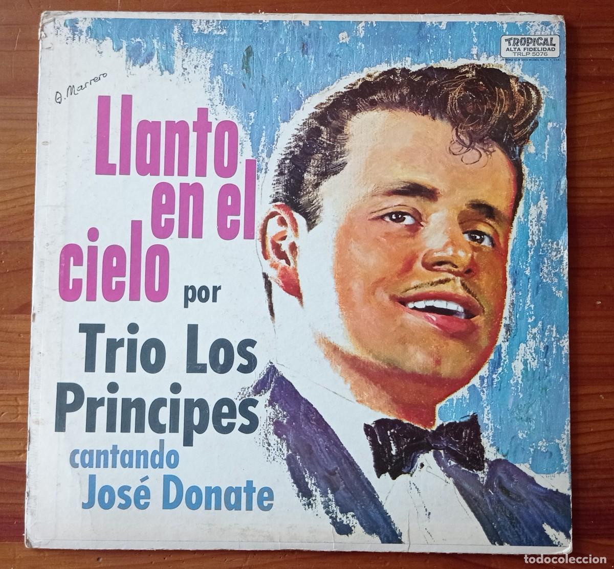 Vinyl records: TRIO LOS PRINCIPES - LLANTO EN EL CIELO (VINILO LP TRLP-5076) - USADO
