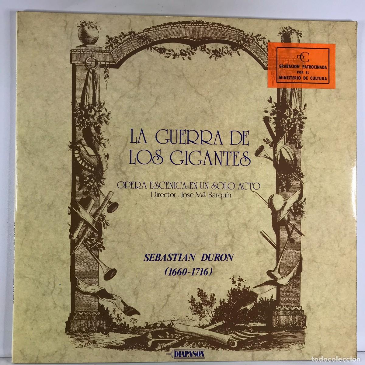 Disques de vinyle: Sebasti&aacute;n Dur&oacute;n &ndash; La Guerra De Los Gigantes - 2 x Vinyl, LP, Album - SPAIN 1982