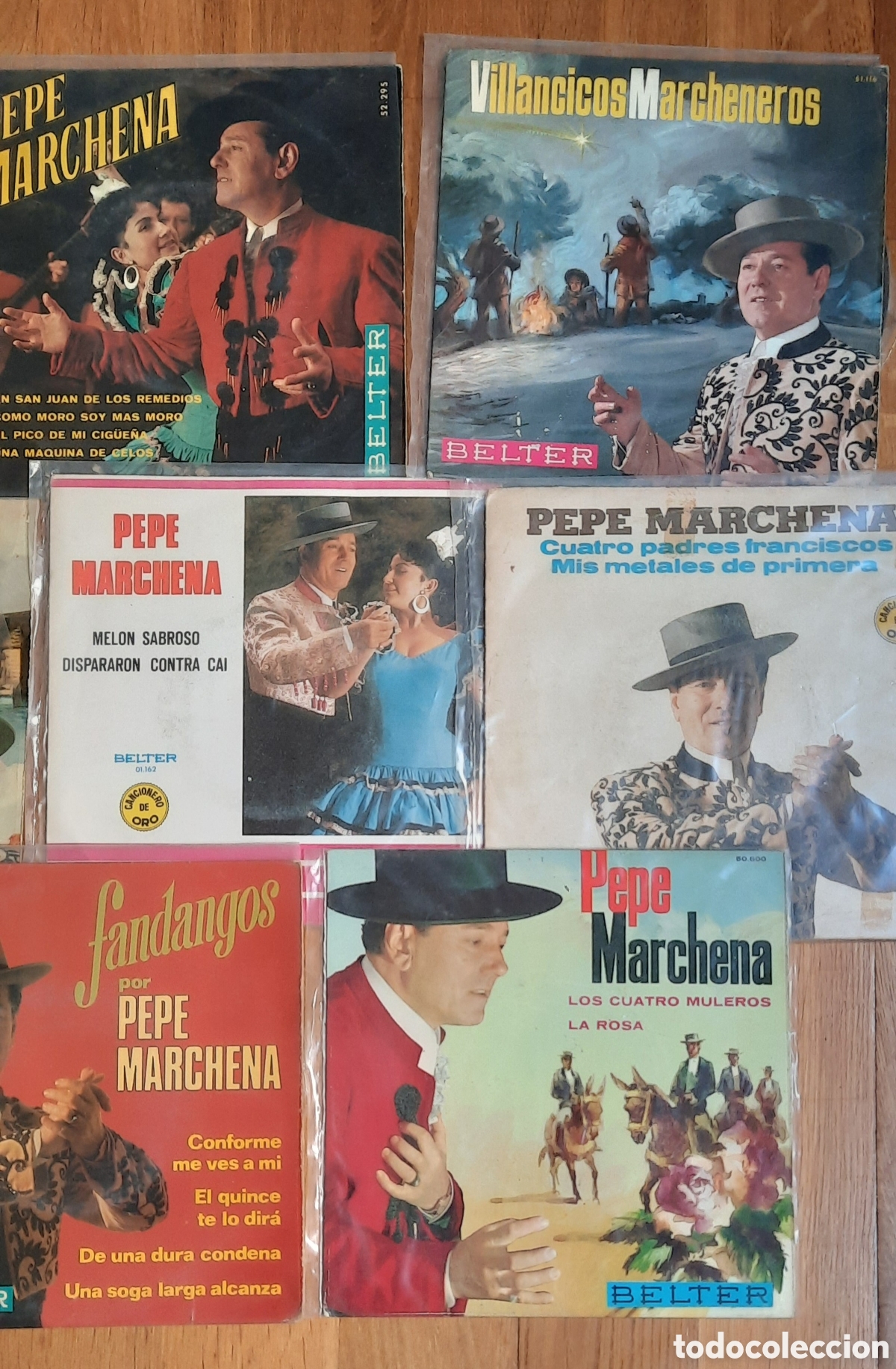 Discos de vinilo: 10 SINGLES / EPs / PEPE MARCHENA - Foto 2
