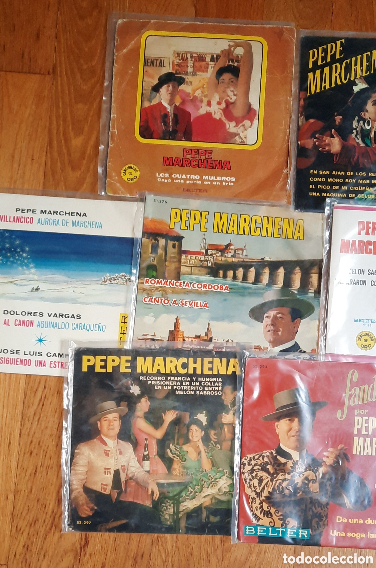 Discos de vinilo: 10 SINGLES / EPs / PEPE MARCHENA - Foto 3