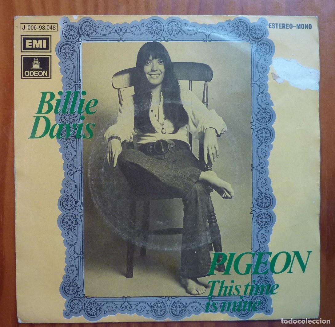 Discos de vinilo: BILLIE DAVIS / PIGEON / 1971 / SINGLE - Foto 1