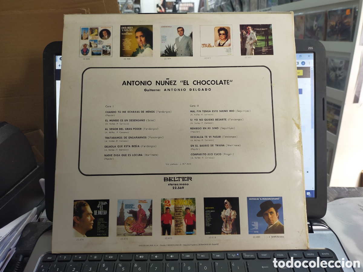 Discos de vinilo: Antonio N&uacute;&ntilde;ez el chocolate LP 1971 - Foto 2