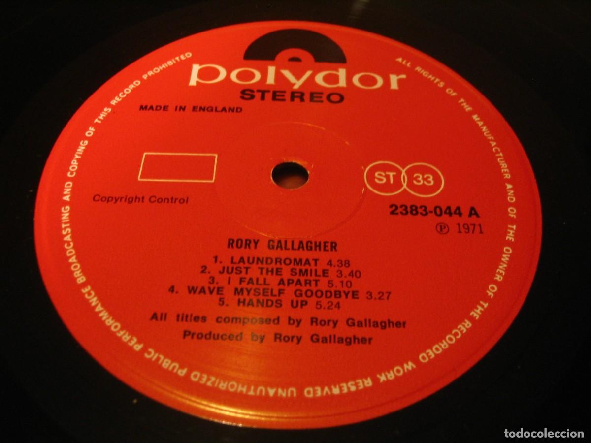 Discos de vinilo: RORY GALLAGHER LP SAME POLYDOR ORIGINAL UK 1971 - Foto 10