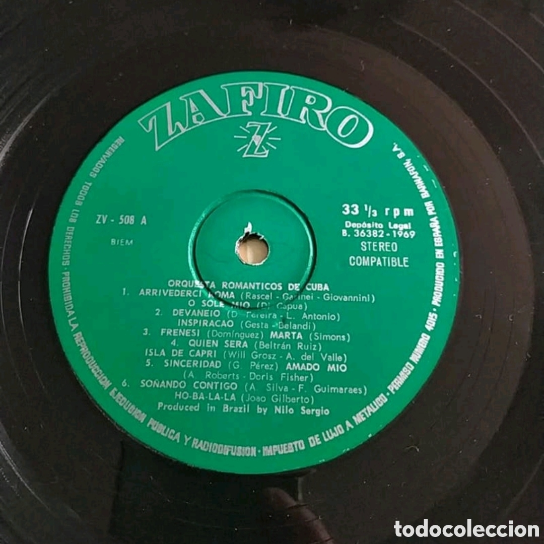 Discos de vinilo: Lp Orquesta romanticos de Cuba - Foto 3