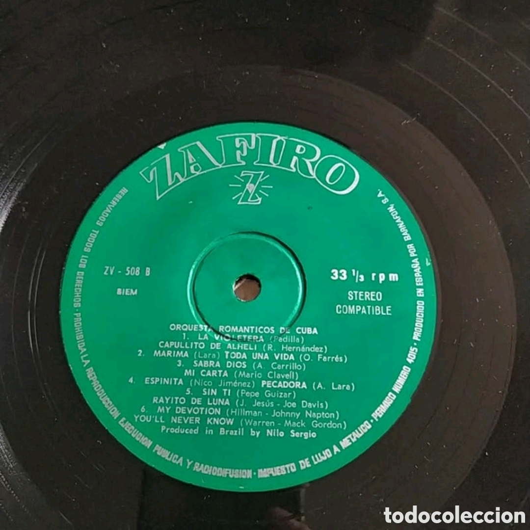 Discos de vinilo: Lp Orquesta romanticos de Cuba - Foto 4