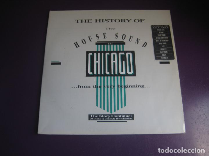 Discos de vinilo: The History Of The House Sound Of Chicago - TRIPLE LP BCM 1988 - ELECTRONICA, DISCO, ACID, GARAGE
