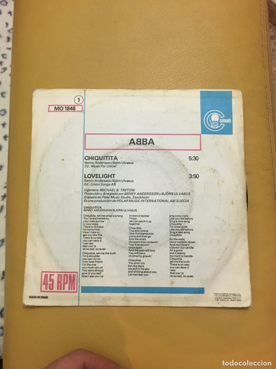 Discos de vinilo: ABBA &lrm;&ndash; Chiquitita - Foto 2