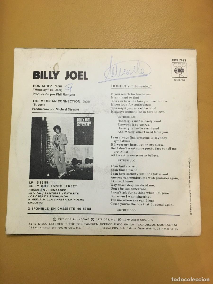 Discos de vinilo: Billy Joel &lrm;&ndash; Honradez - Foto 2