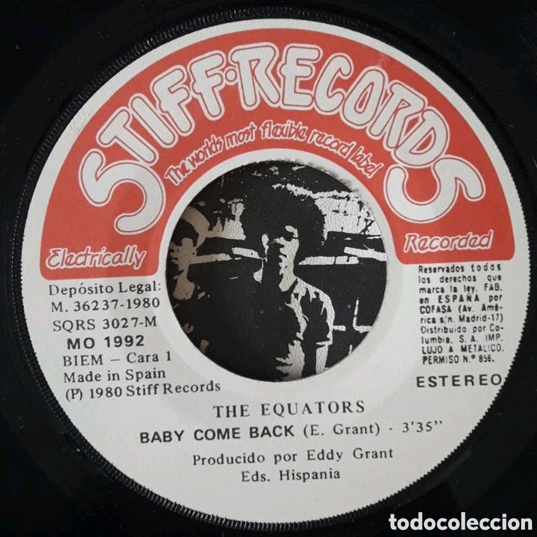 Discos de vinilo: Single The Equators. Baby Come Back - Foto 3