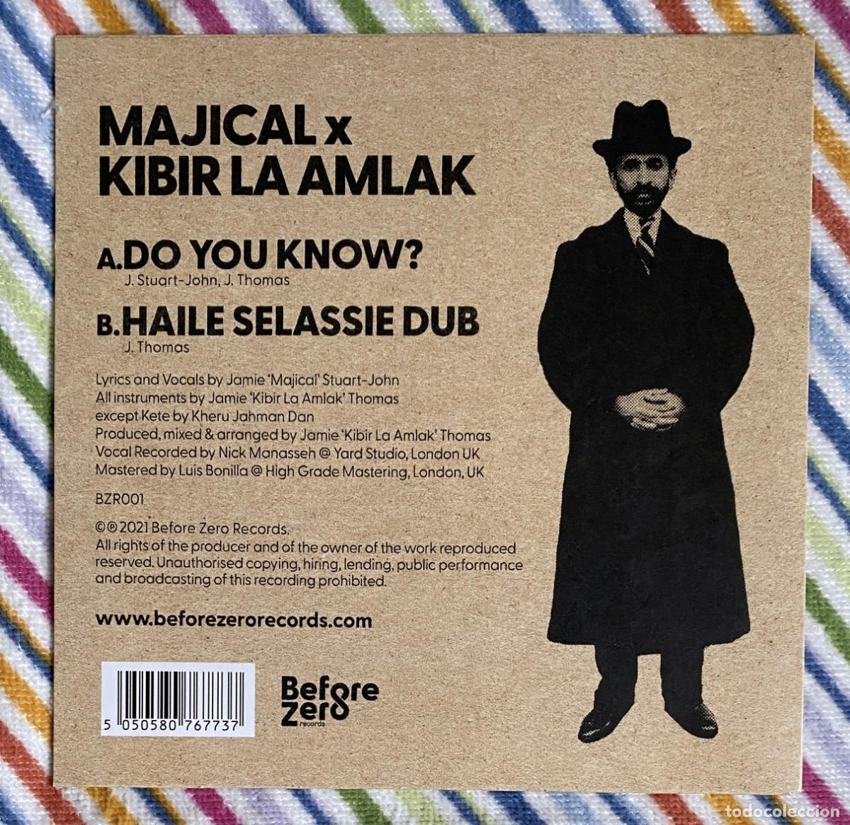 Discos de vinilo: MAJICAL & KIBIR LA AMLAK - DO YOU KNOW? 7 SINGLE - REGGAE DUB - Foto 2