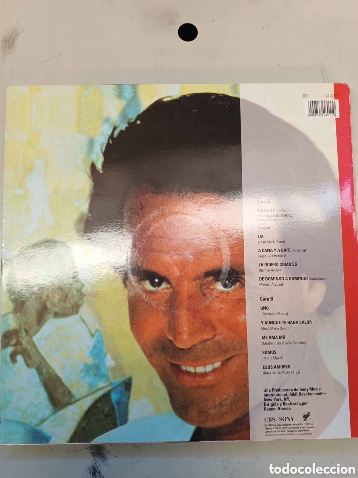 Discos de vinilo: VINILO JULIO IGLESIAS CALOR - Foto 2